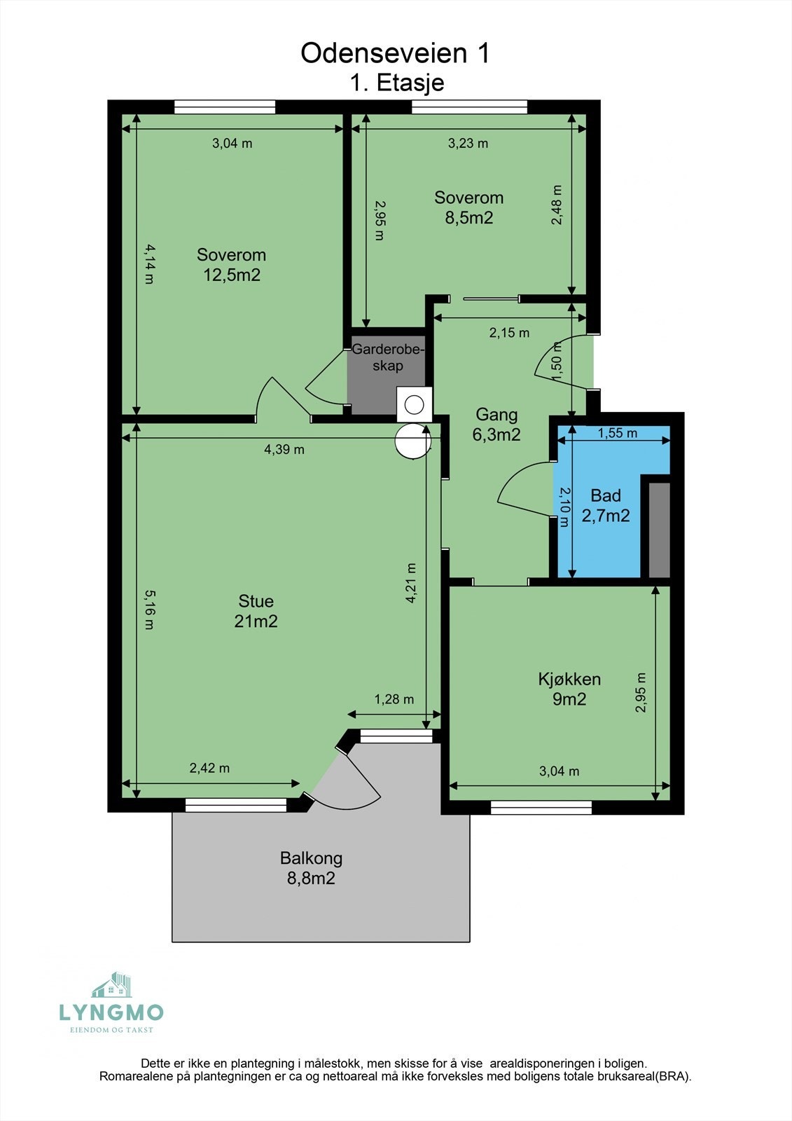 Planskisse Galleribilde