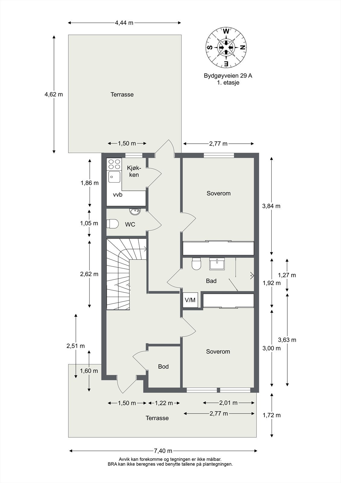 Alternativ planløsning versjon 2 Galleribilde