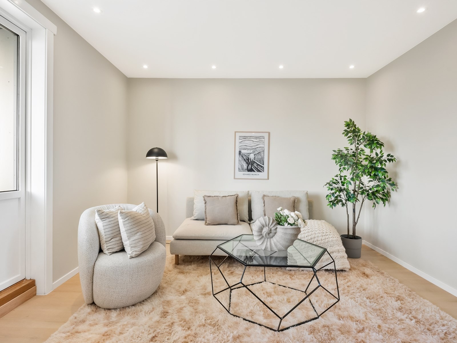 Koselig hjørne i stuen perfekt for avslapning. Galleribilde