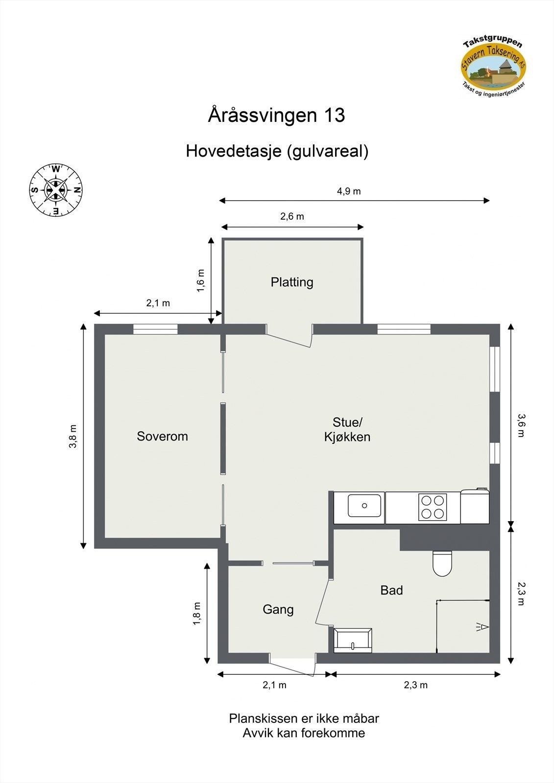 Plantegning Galleribilde