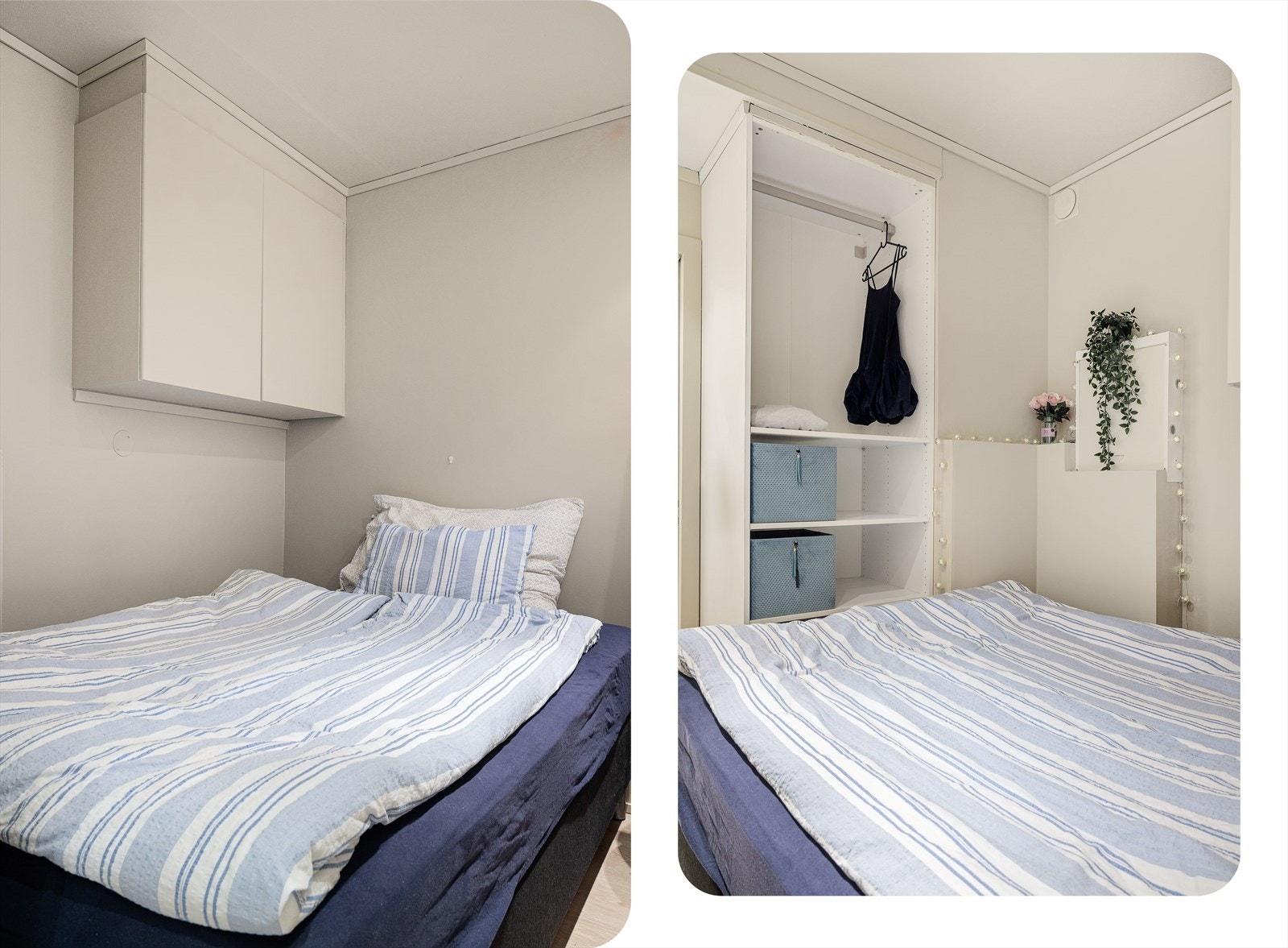 Perfekt utnyttelse av arealet gjør dette til et funksjonelt og koselig soveområde Galleribilde