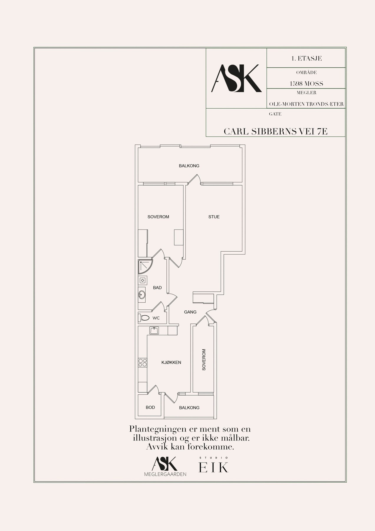 Plantegning Galleribilde