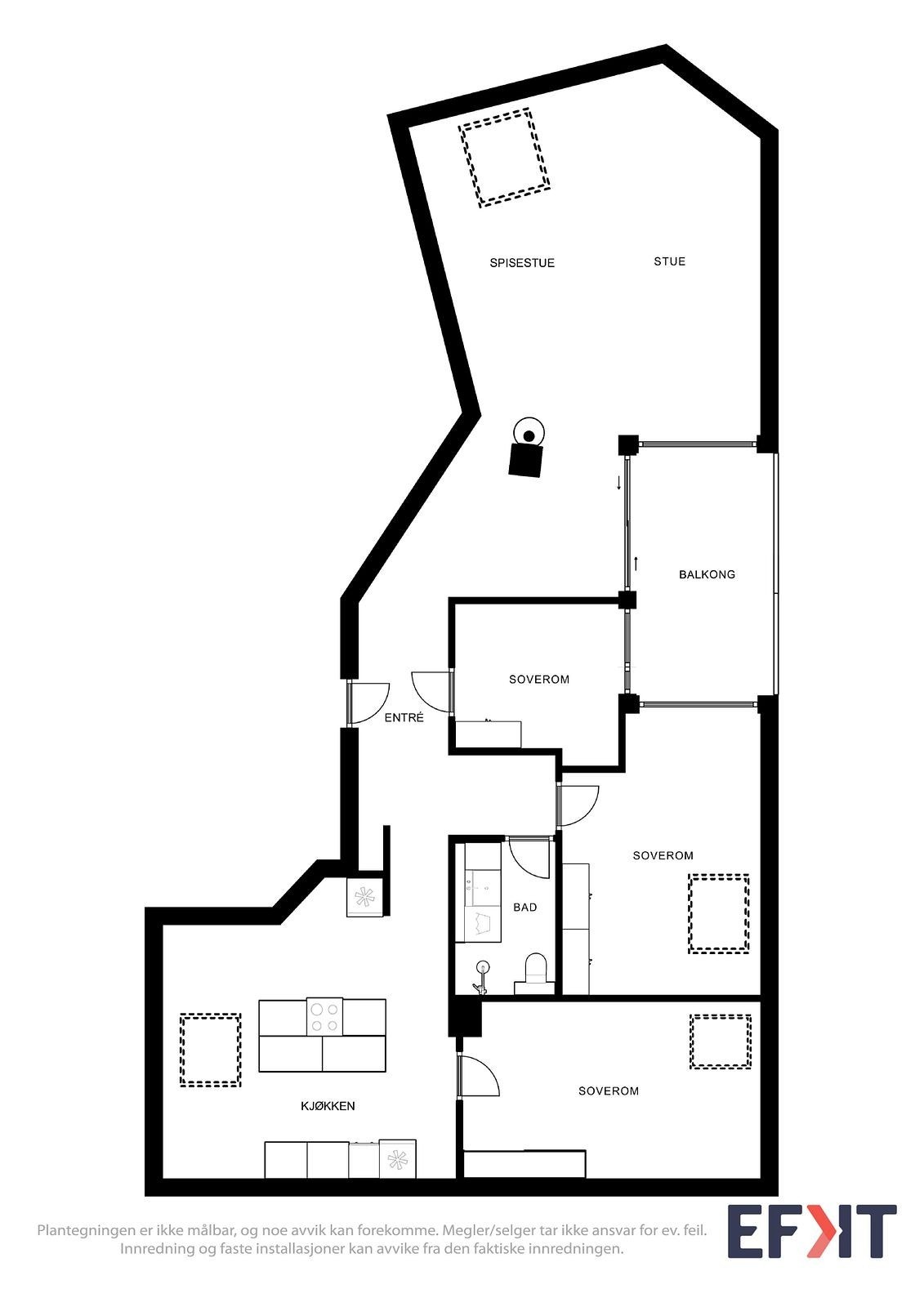 Plantegning 2D Galleribilde