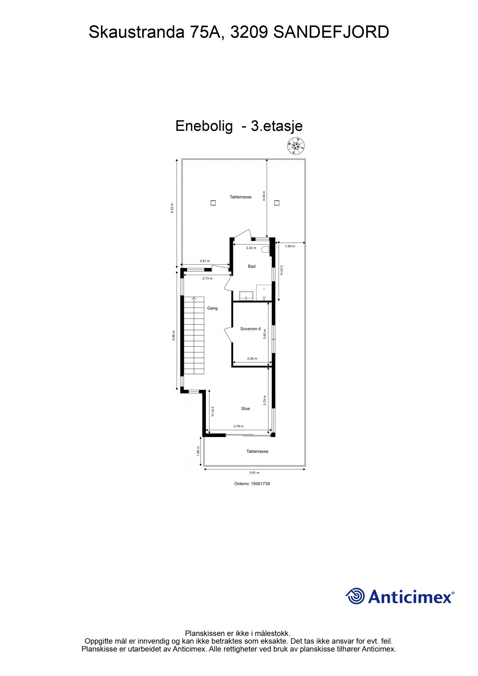 Plantegning 3.etasje Galleribilde