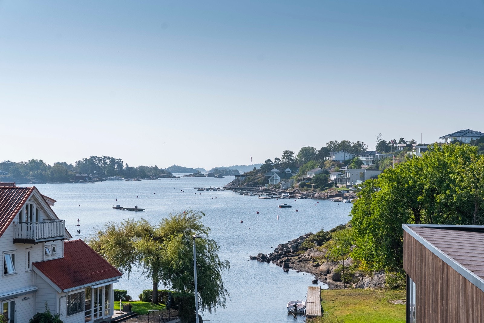 En fantastisk utsikt fra takterrasse Galleribilde