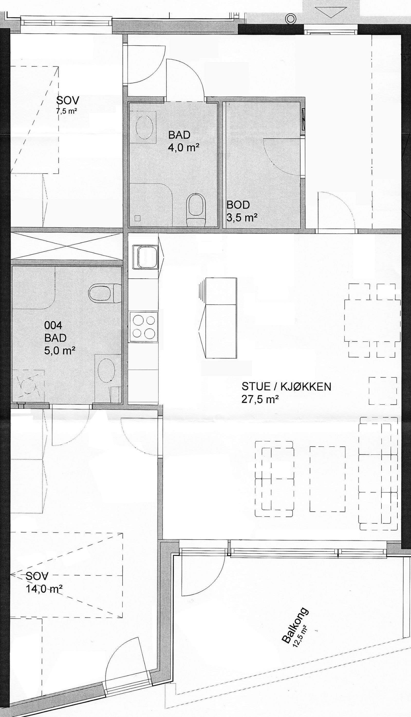 Plantegning av boligen Galleribilde