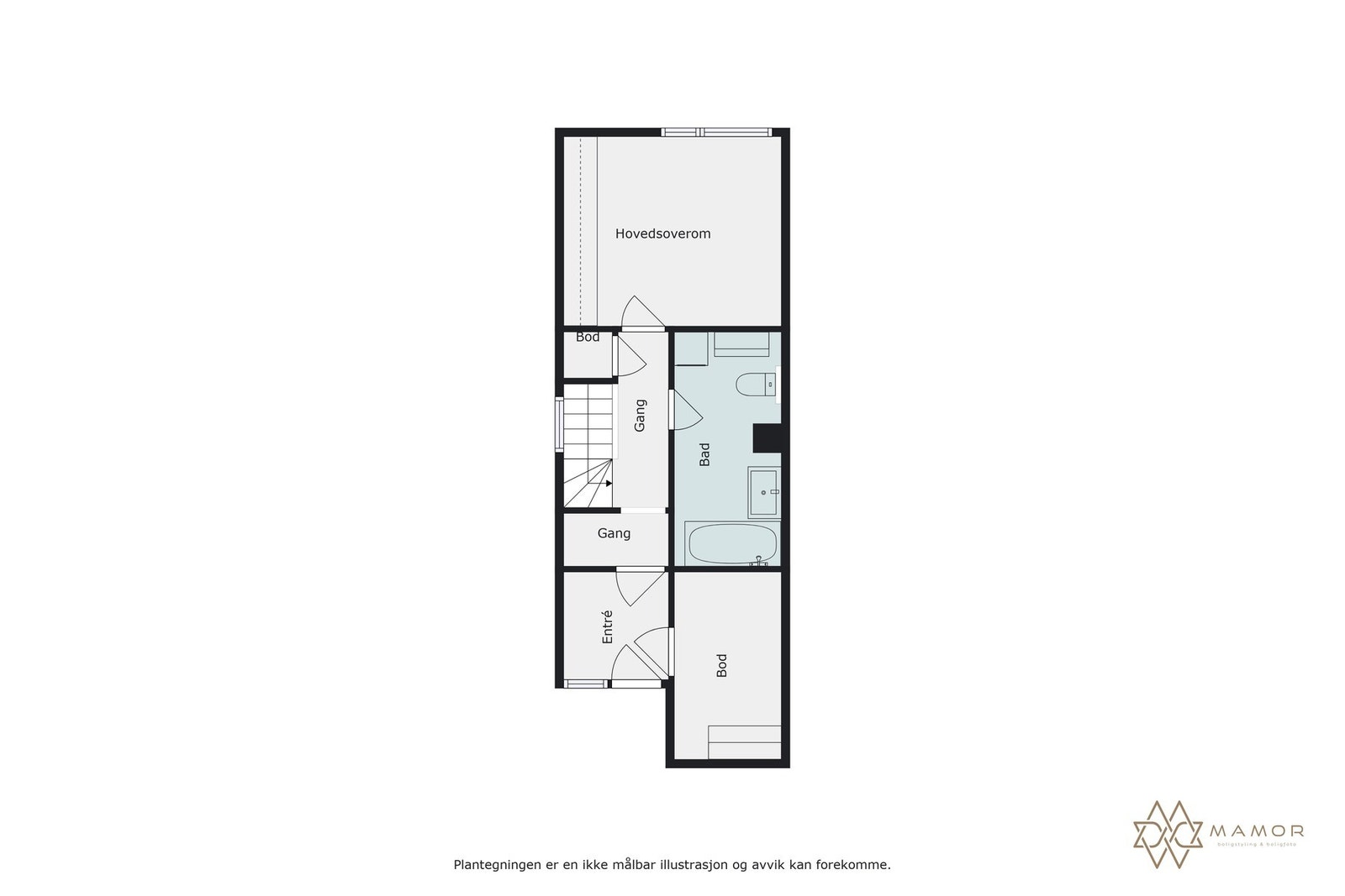 Plantegning 1. etasje Galleribilde