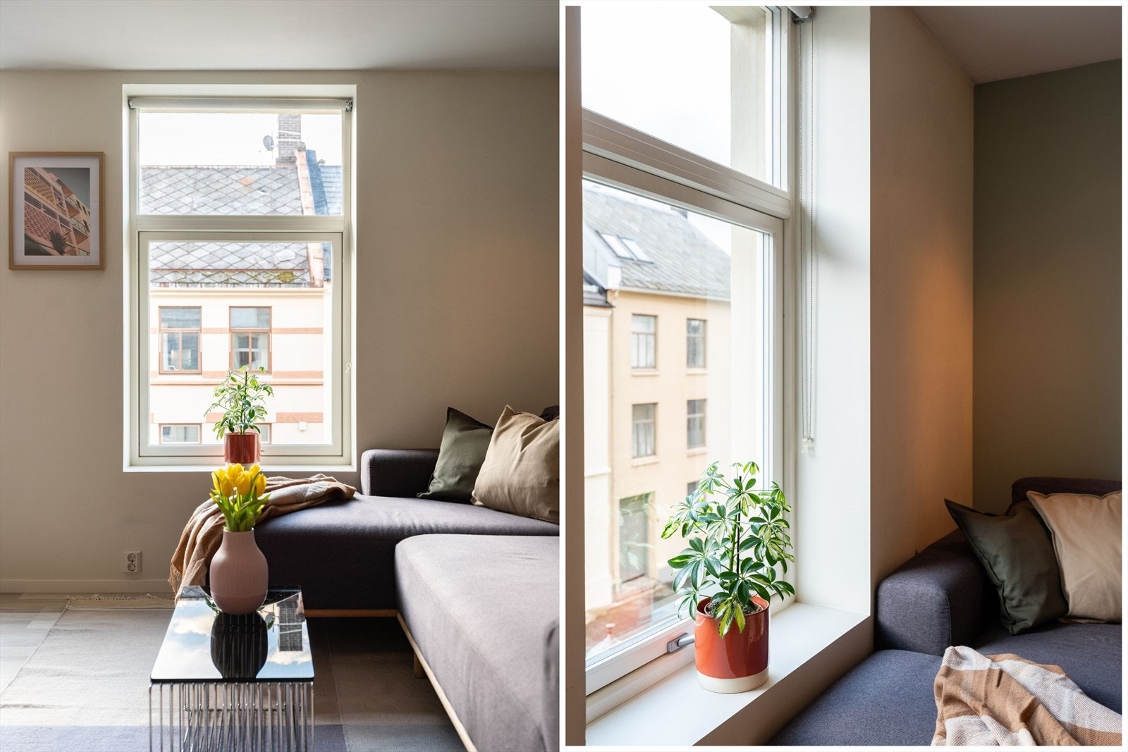 Her får du en arealeffektiv leilighet med gode soneinndelinger av gang, stue og kjøkken, i tillegg til separat soverom og bad. Galleribilde