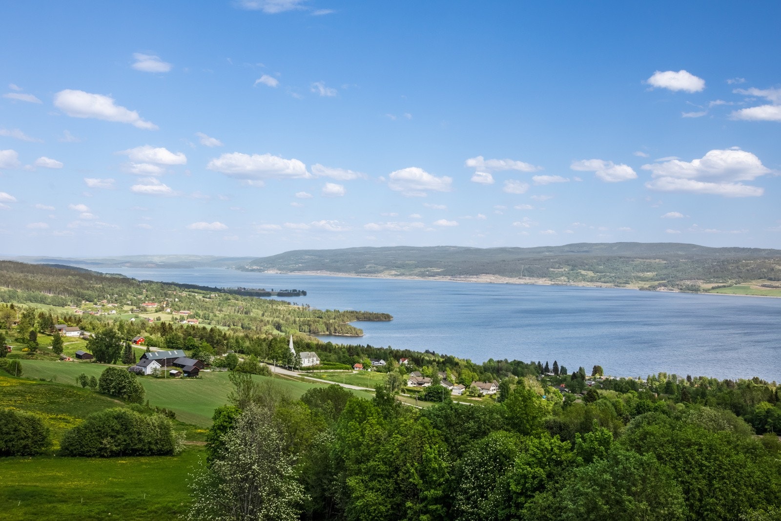 Utsikt mot Mjøsa fra balkongen. Galleribilde