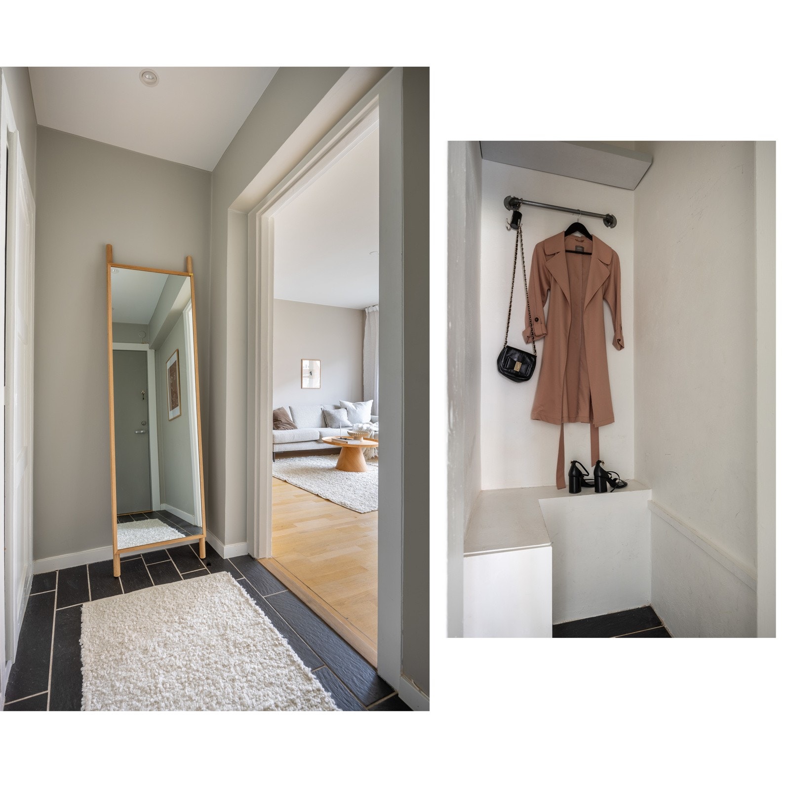 Tilkomst til en praktisk innvendig bod, hvor man har gode oppbevaringsmuligheter. Galleribilde