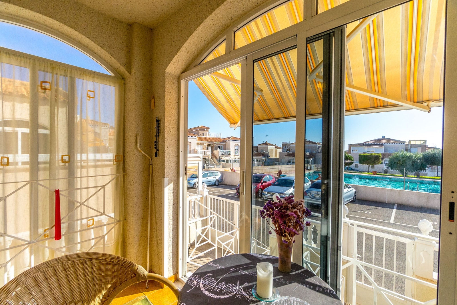 Innglasset balkong Galleribilde