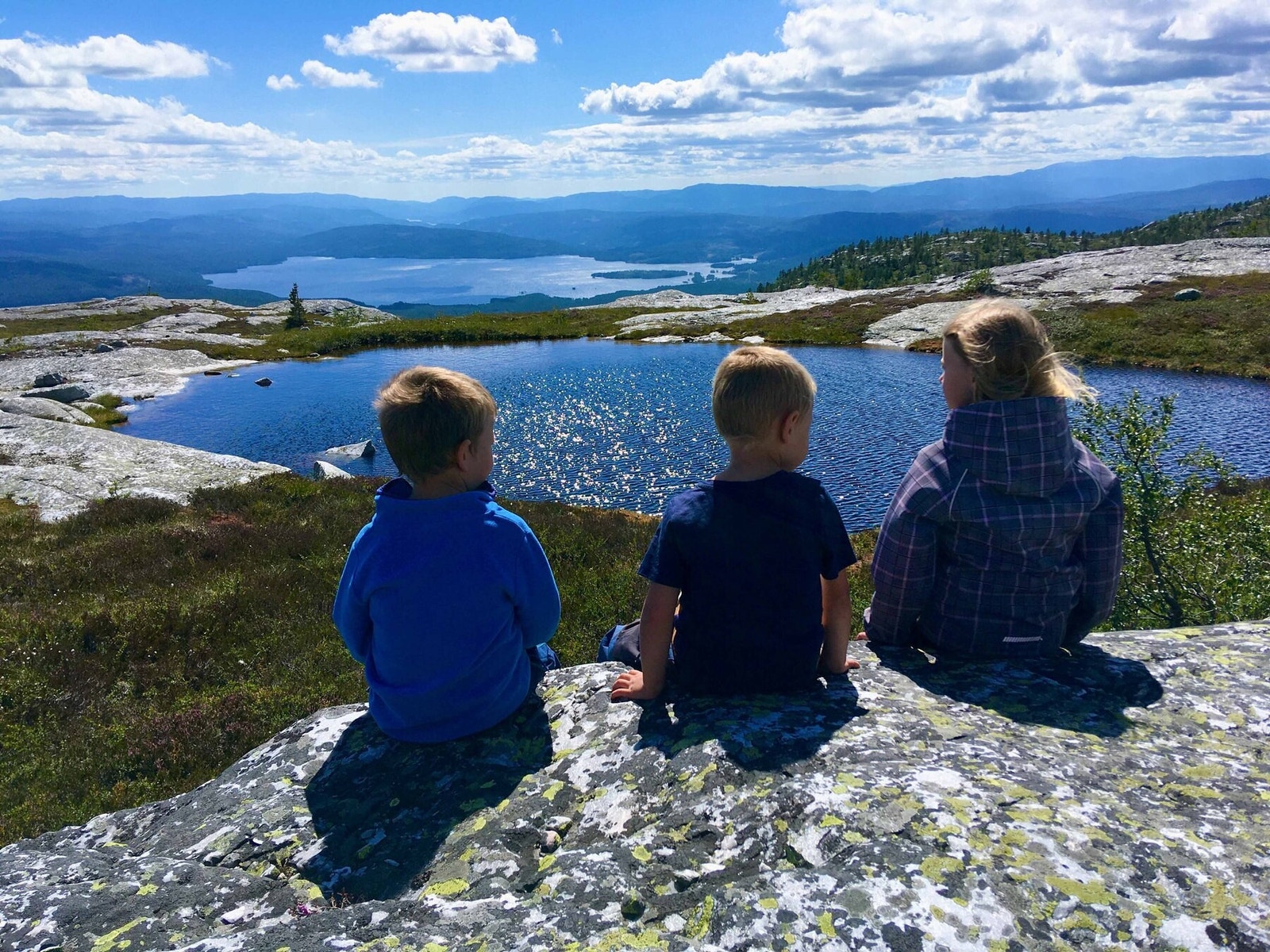 Flott turterreng sommer som vinter og mange fine vatn til fiske eller bading Galleribilde