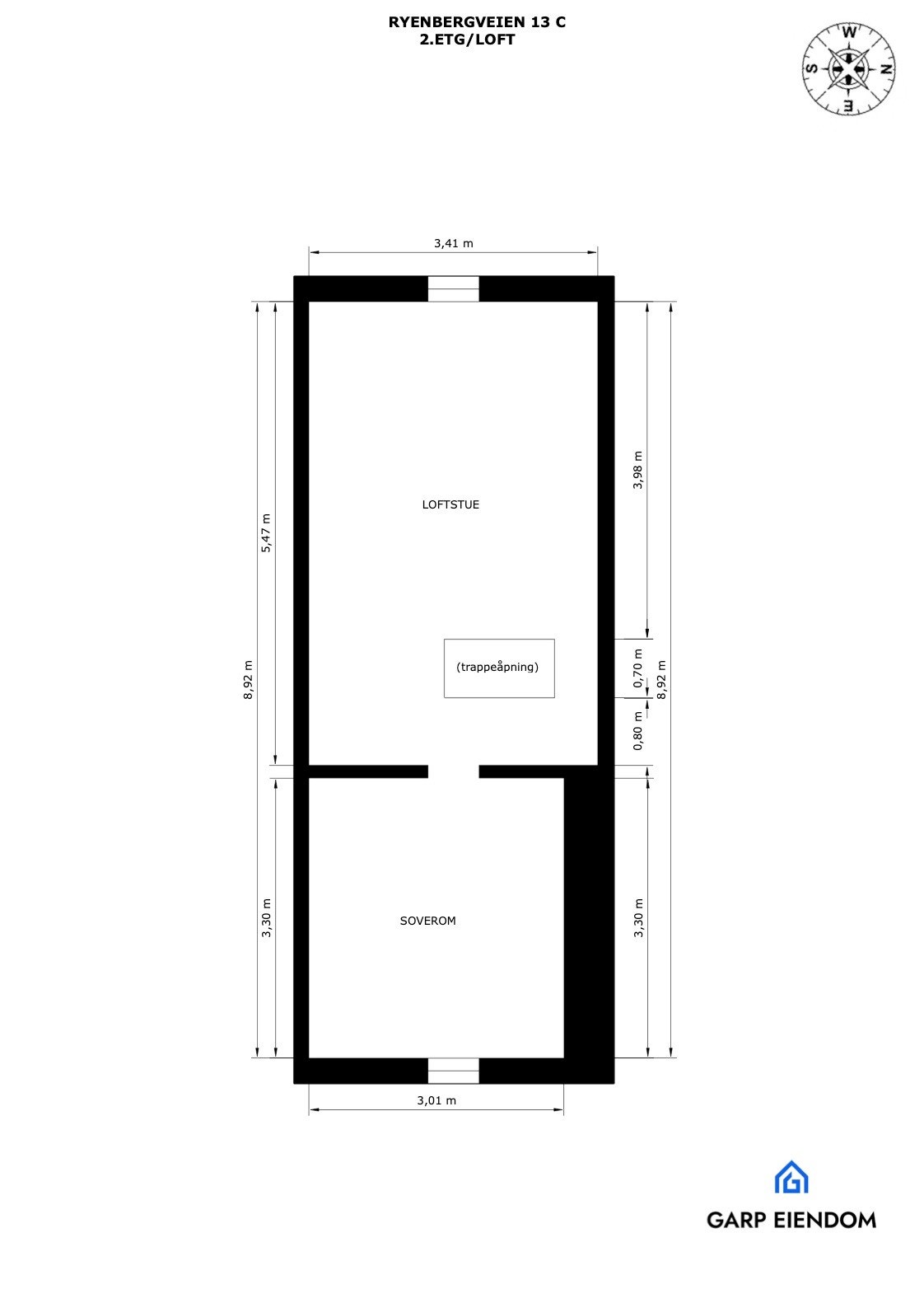 Plantegning - hems Galleribilde