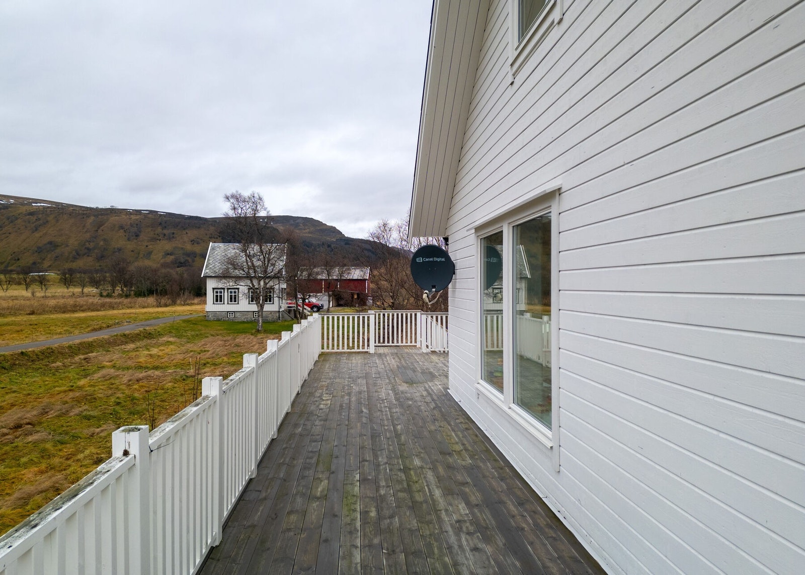Terrassen byr på gode sol- og utsiktsforhold. Galleribilde