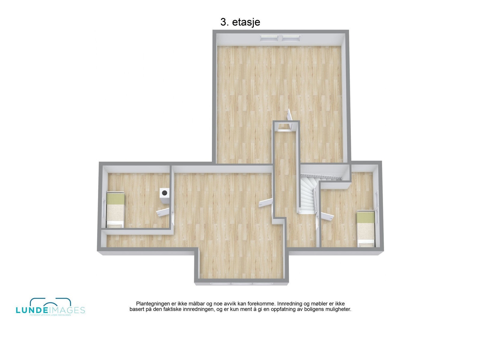 Planskisse 3. etasje 3D - ikke målbar Galleribilde