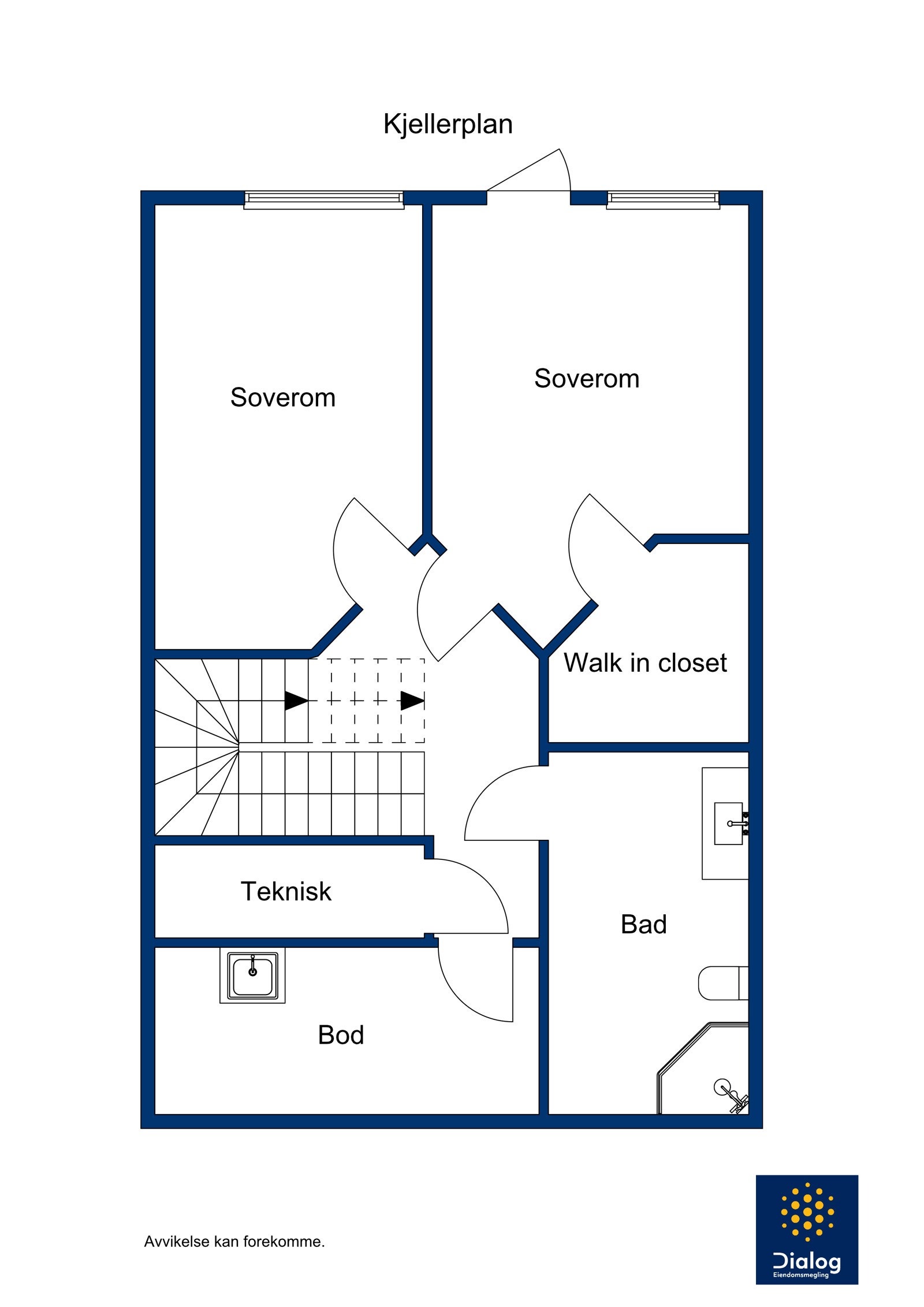 Planløsning, underetasje Galleribilde