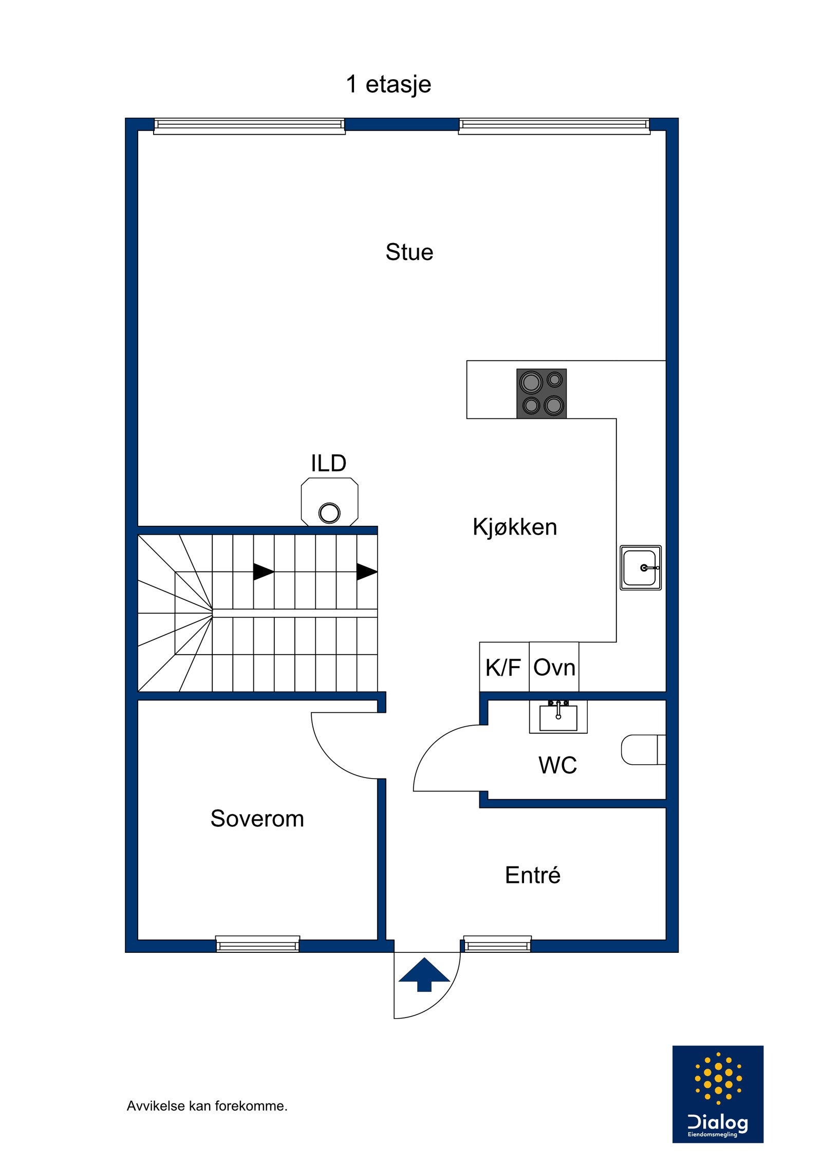 Plantegning hovedetasje Galleribilde