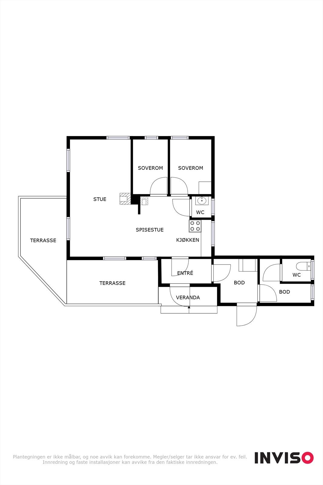 Plantegninger hytte Galleribilde