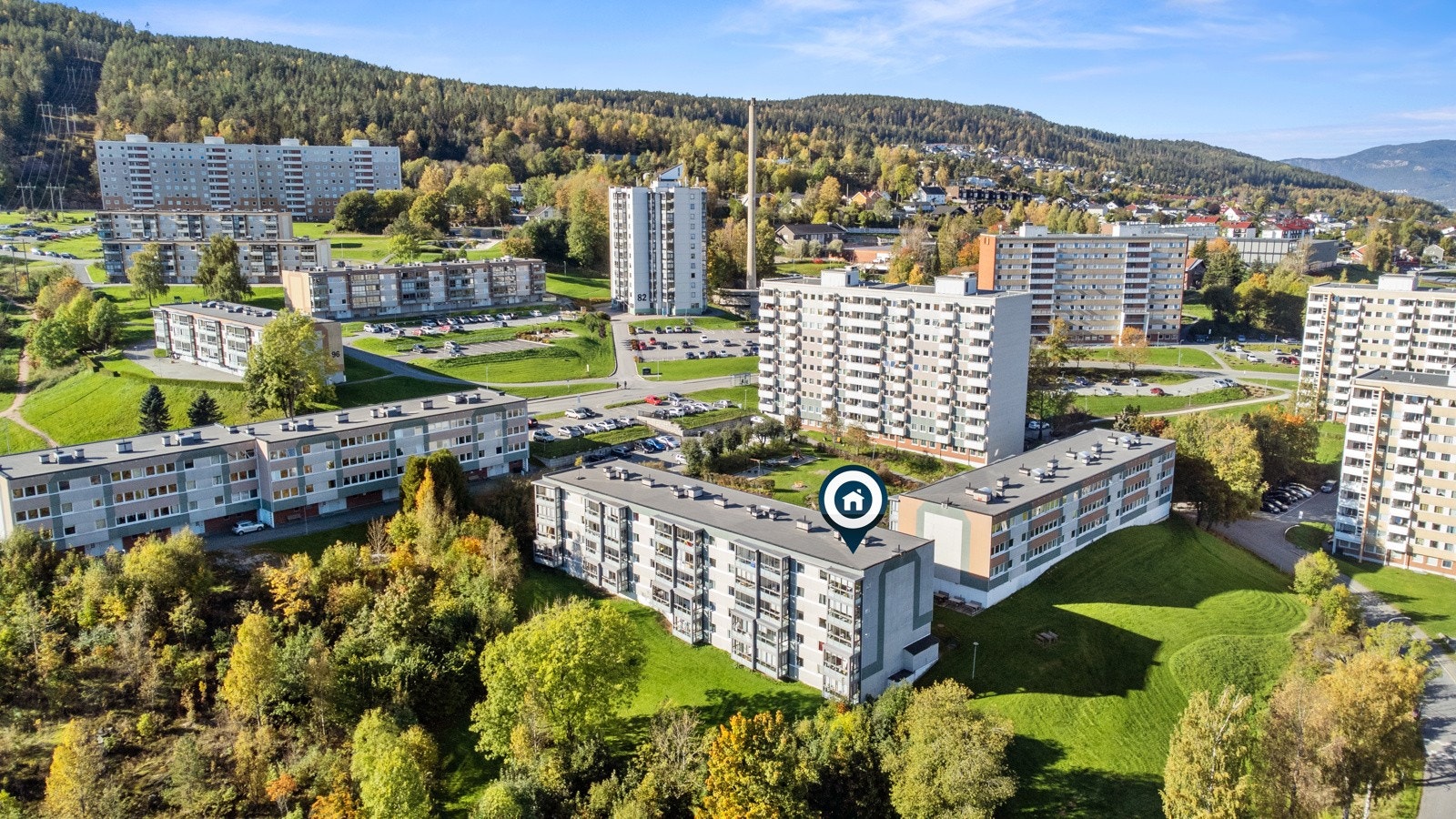 Kort vei til marka med gode turmuligheter sommer som vinter. Galleribilde