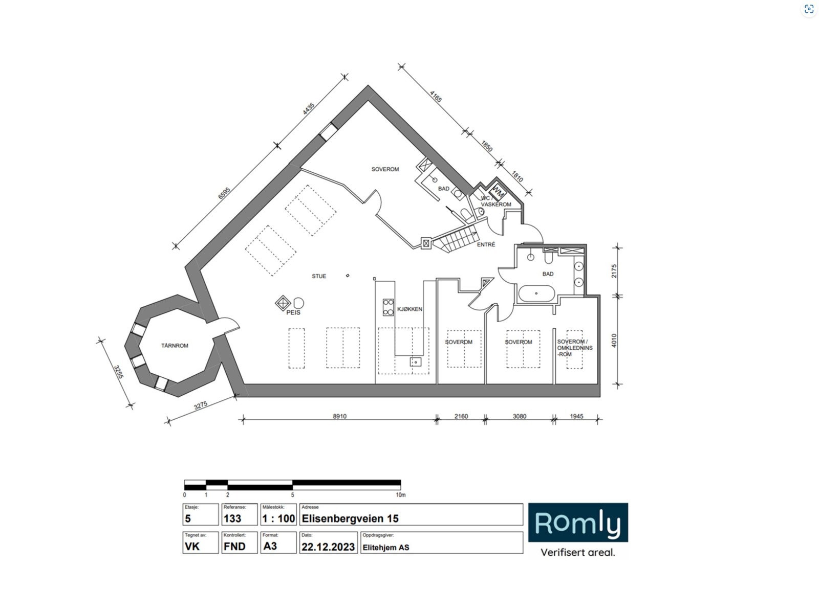 Plantegning Galleribilde