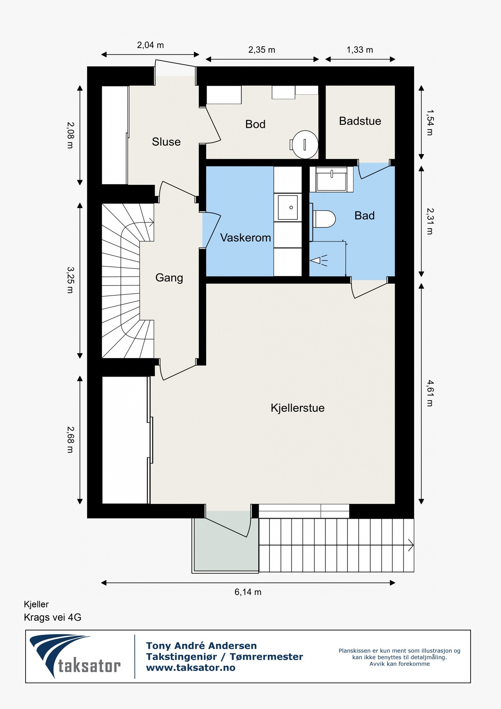Plantegning - Krags vei 4G - Kjeller Galleribilde