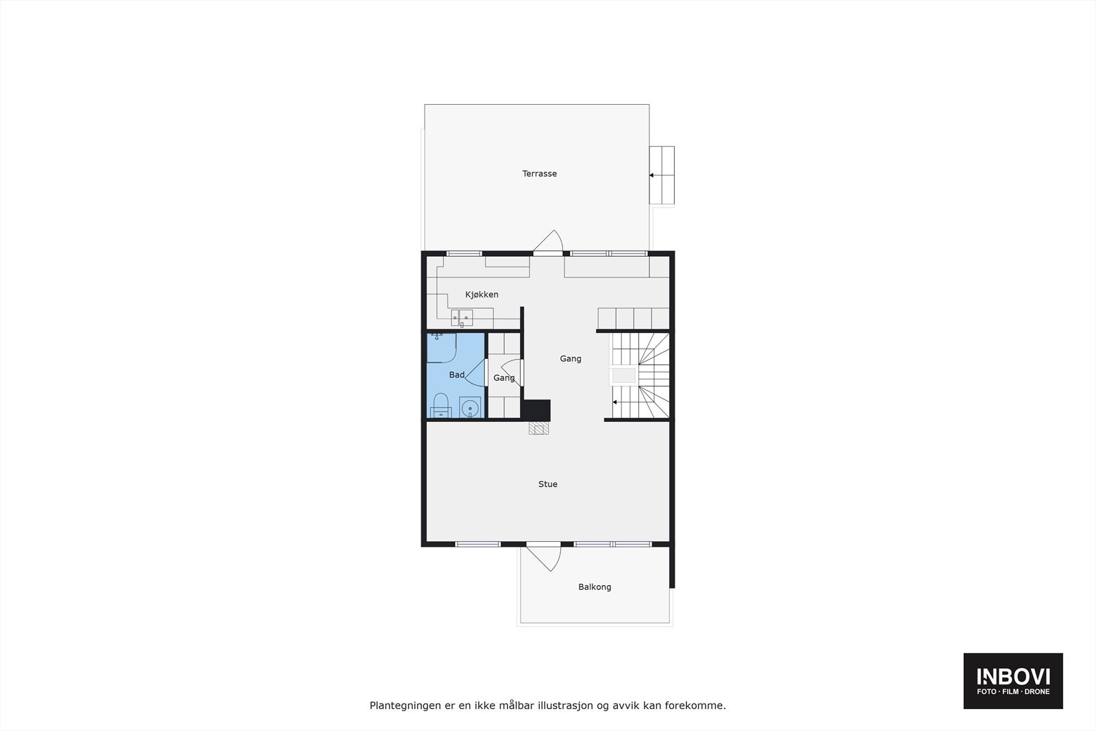 Plantegning - Hovedetasje Galleribilde