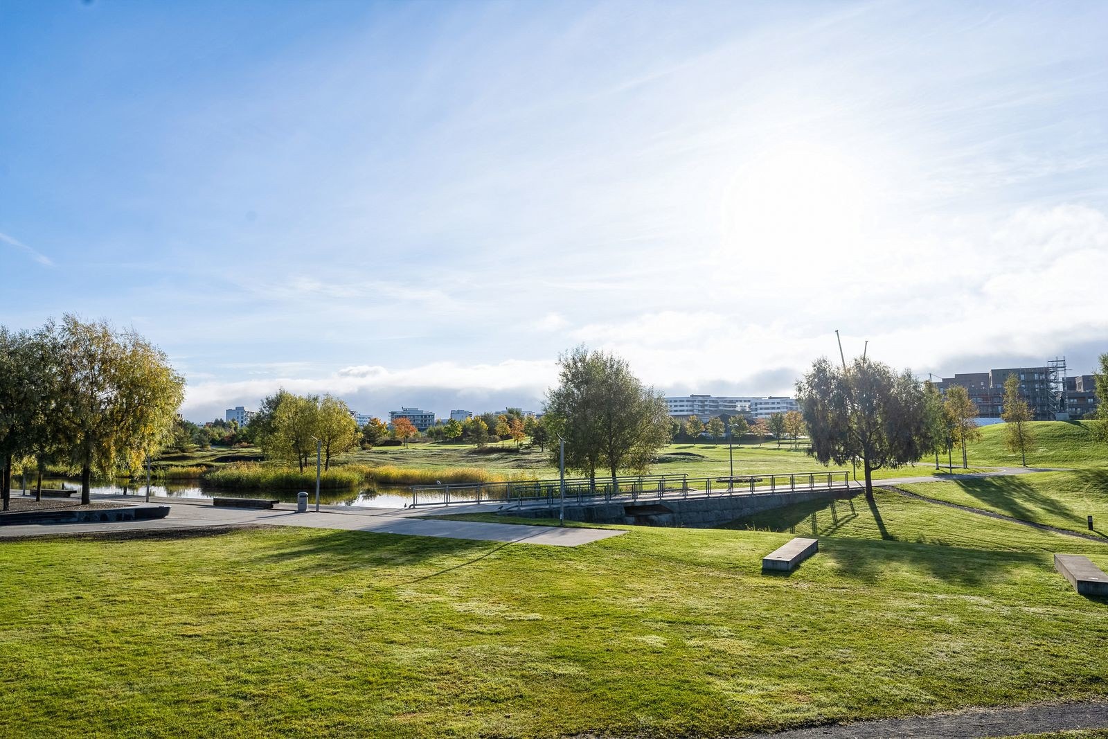 Storøykilen kvartal 3 har Nansenparken rett uten for døren. Galleribilde