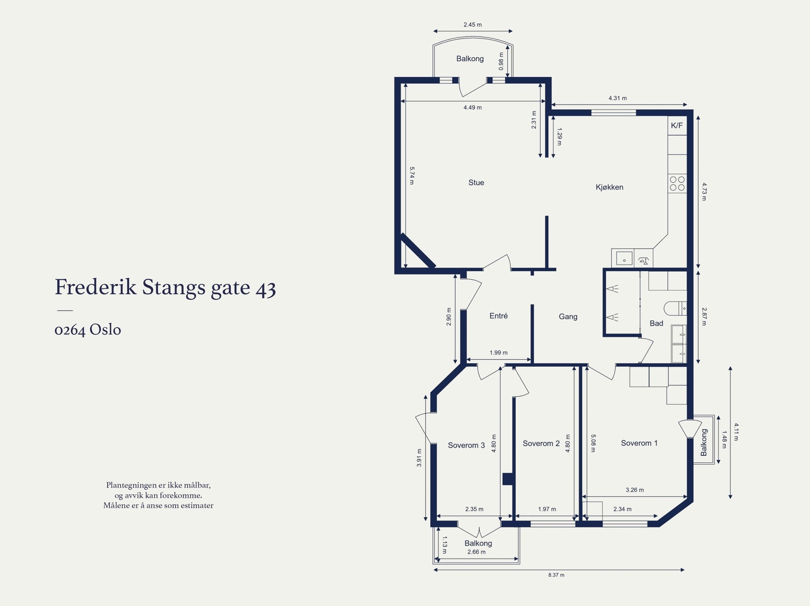Plantegning | 5. etasje Galleribilde
