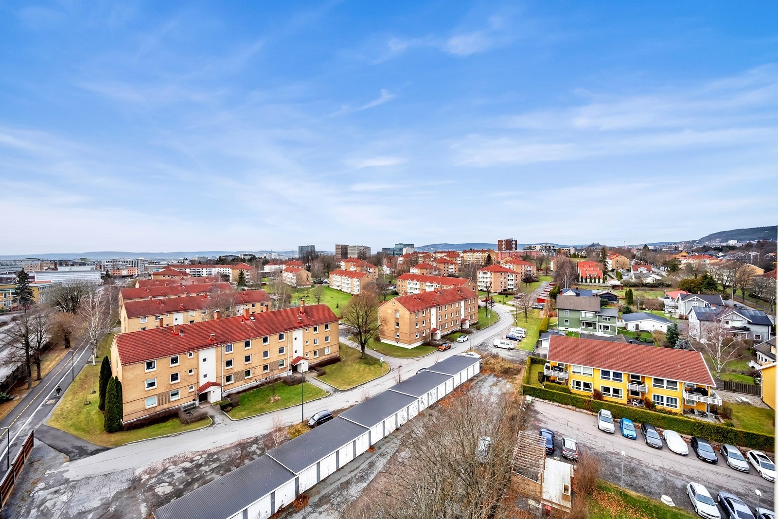 Flott utsikt fra leiligheten. Galleribilde