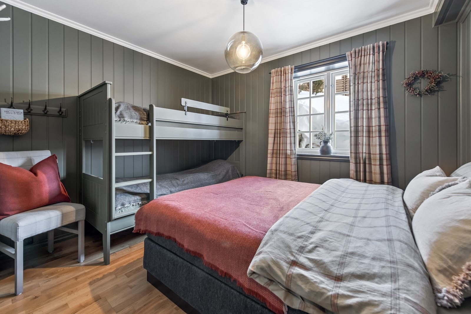 Soverom med køyeseng. Galleribilde