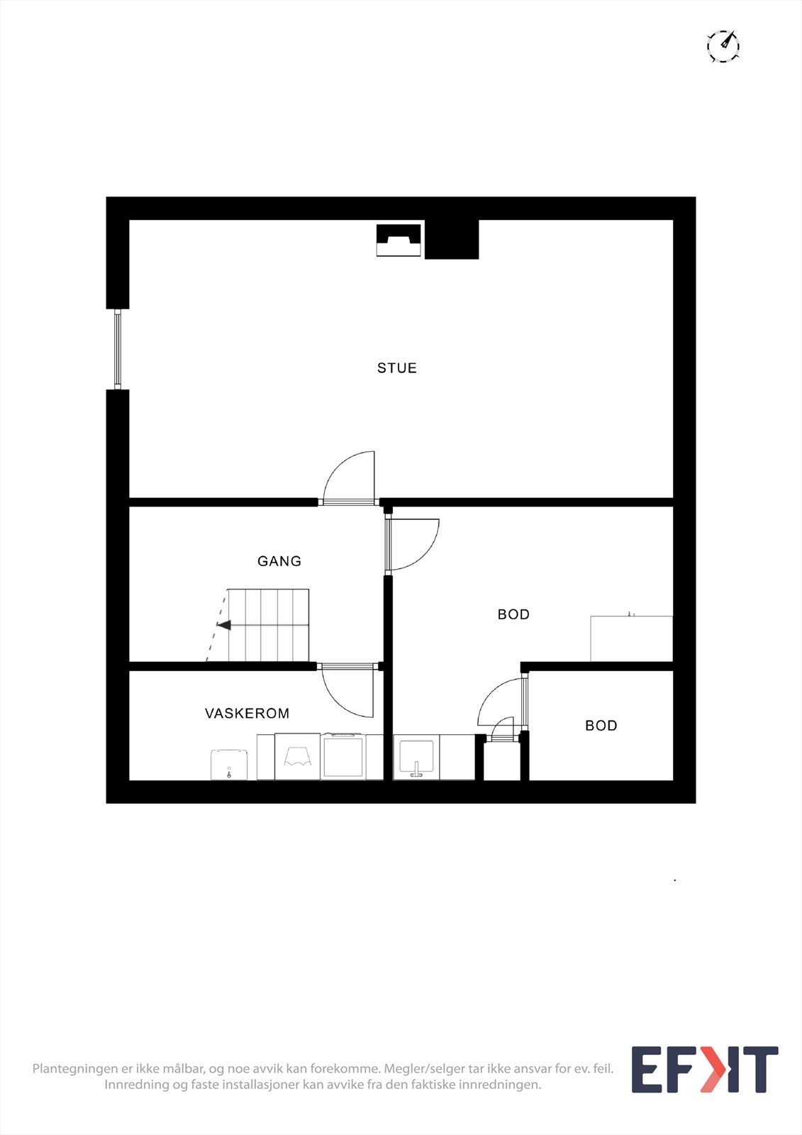 Plantegning kjeller Galleribilde