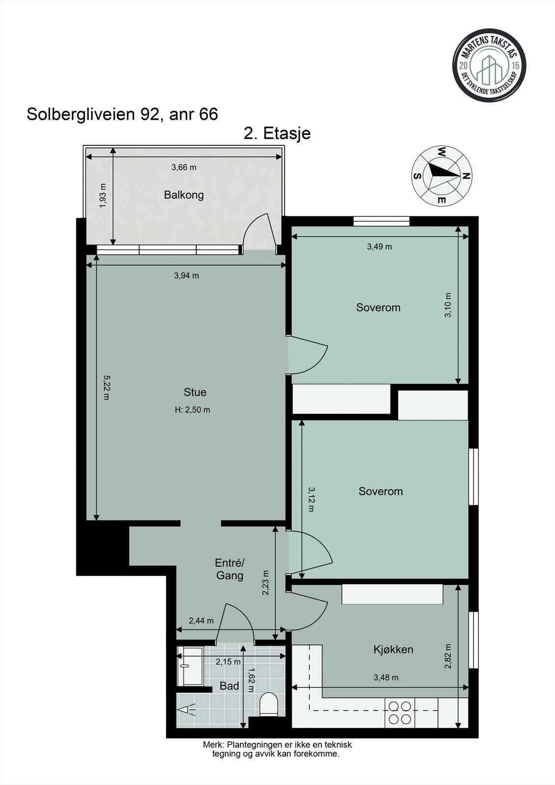 La oss se nærmere på boligens planskisse før du blar videre, slik at du får orientert deg litt. Galleribilde