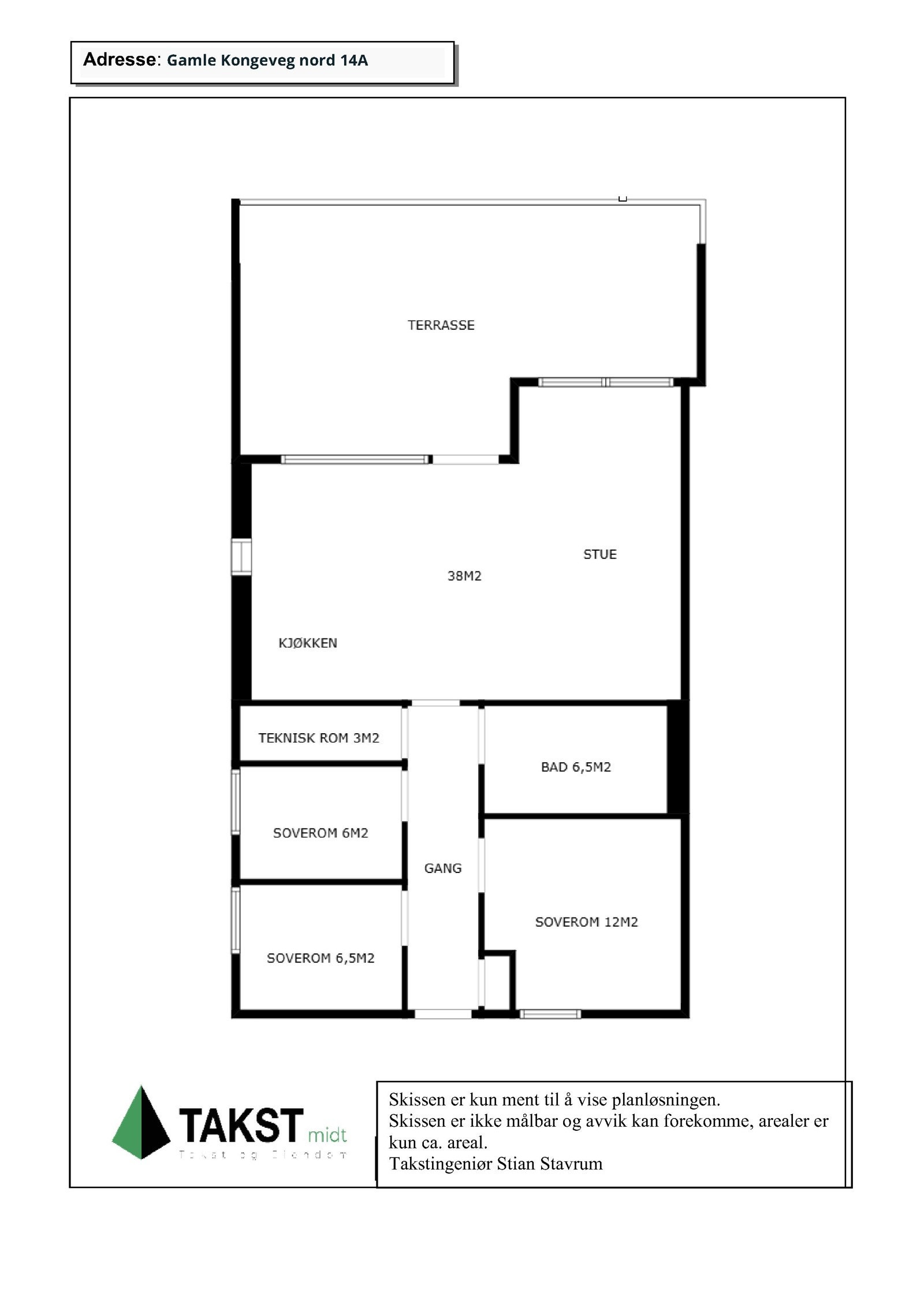 Planskisse Galleribilde