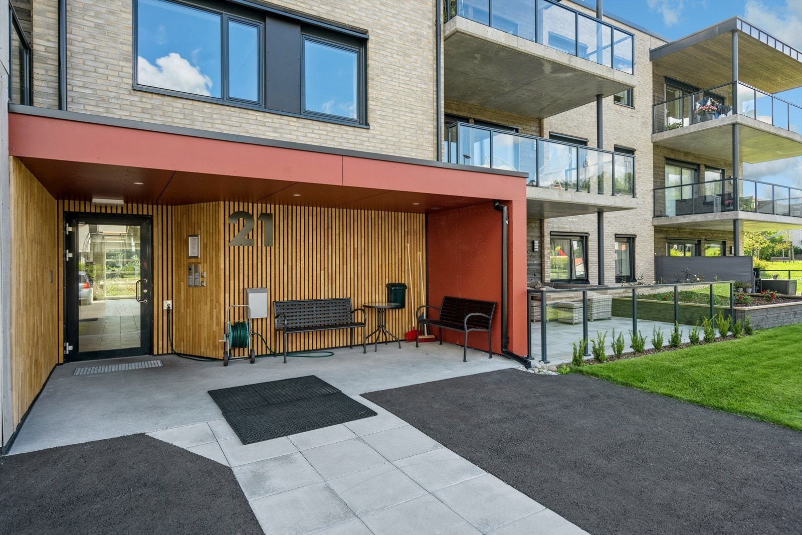 Inngangspartiet til blokka Galleribilde