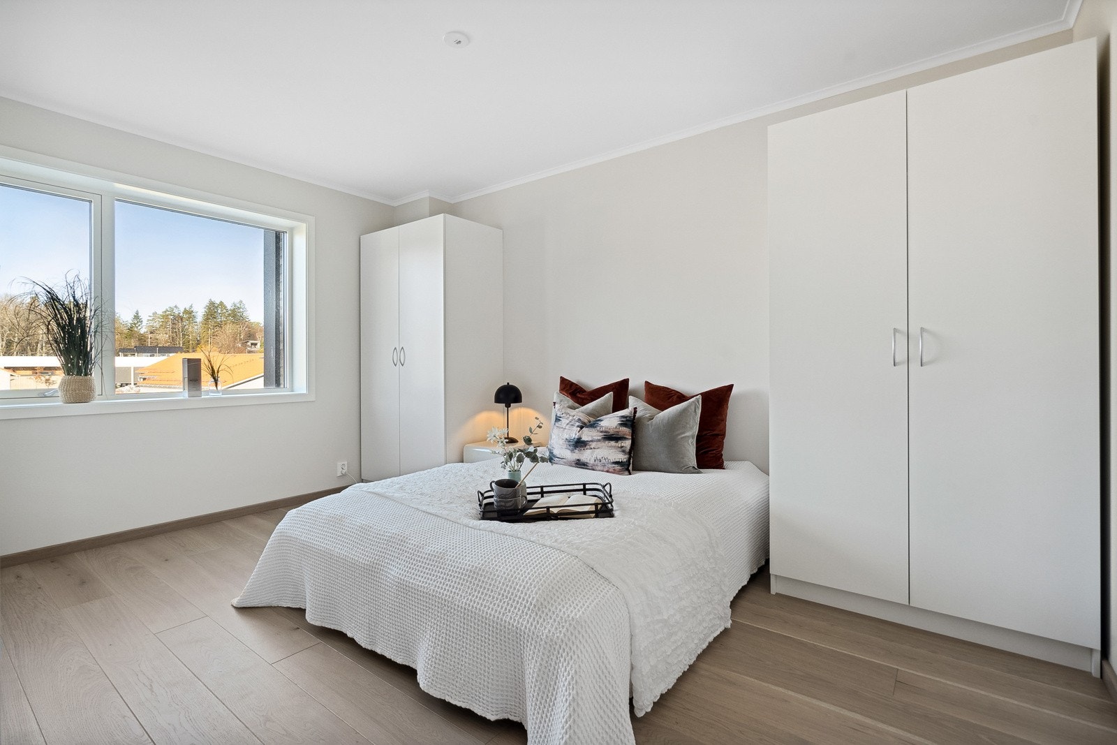 Illustrasjonsbilde av soverom fra tilsvarende leilighet Galleribilde