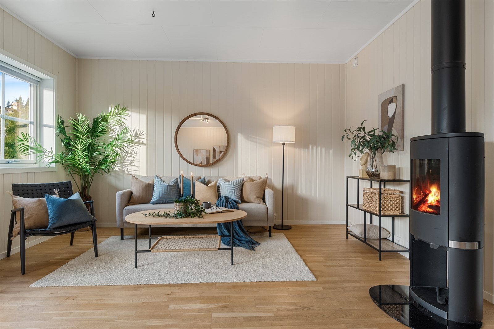 Vedovnen gir en god og lun atmosfære, her kan du nyte kalde vinterkvelder! Galleribilde