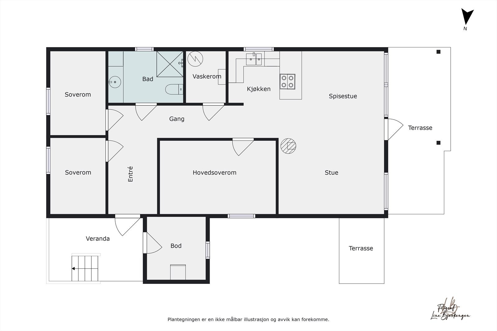 Plantegning Galleribilde