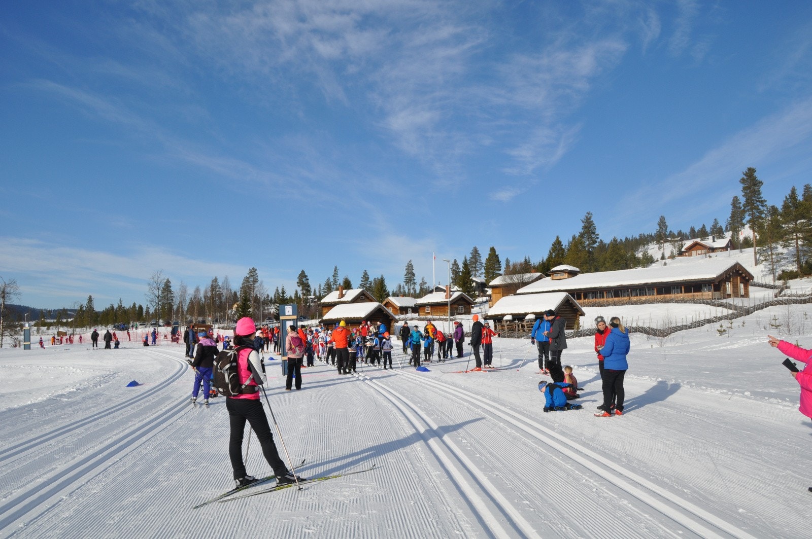 Lysløypa og stadionområdet ved Gamle Furutangen benyttes til arrangementer for hytteeierne. Galleribilde