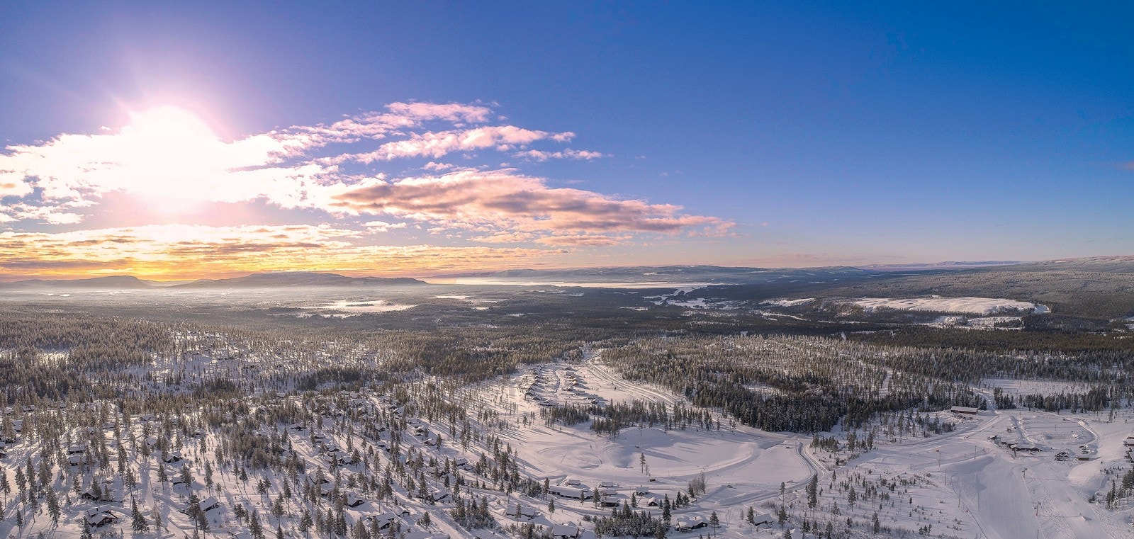 Panorama vinter. Galleribilde
