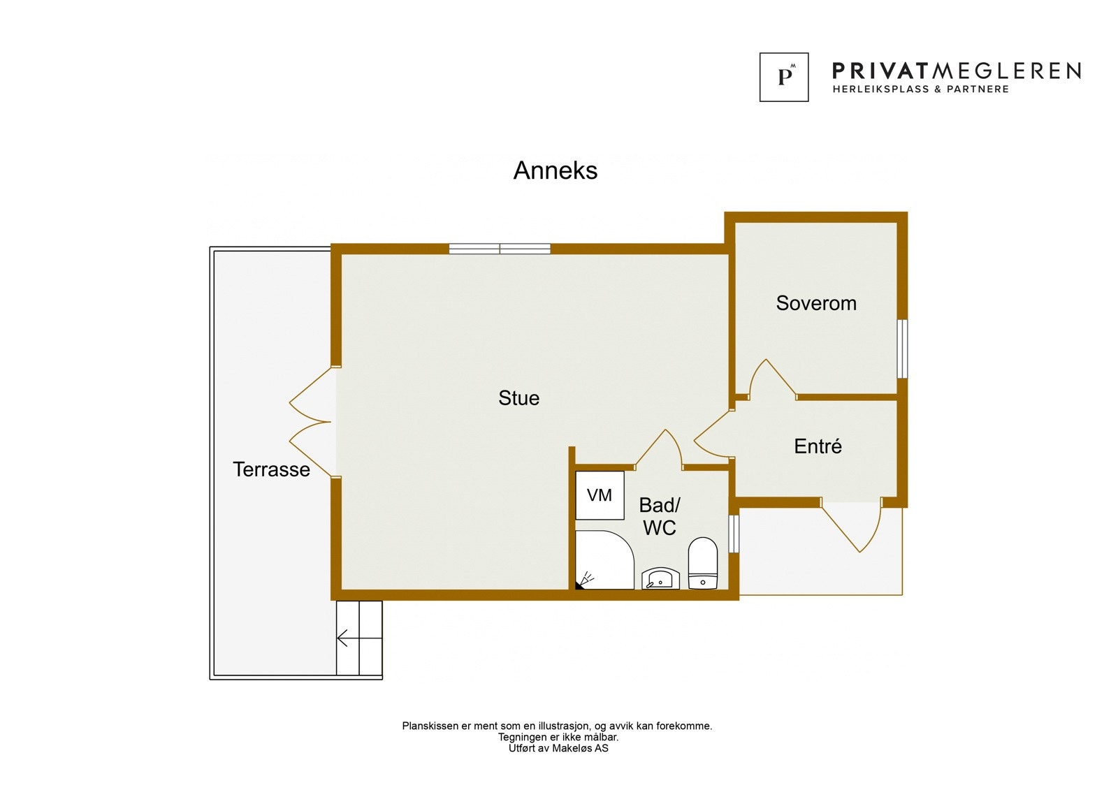 Plantegning anneks (illustrasjon, avvik kan forekomme) Galleribilde