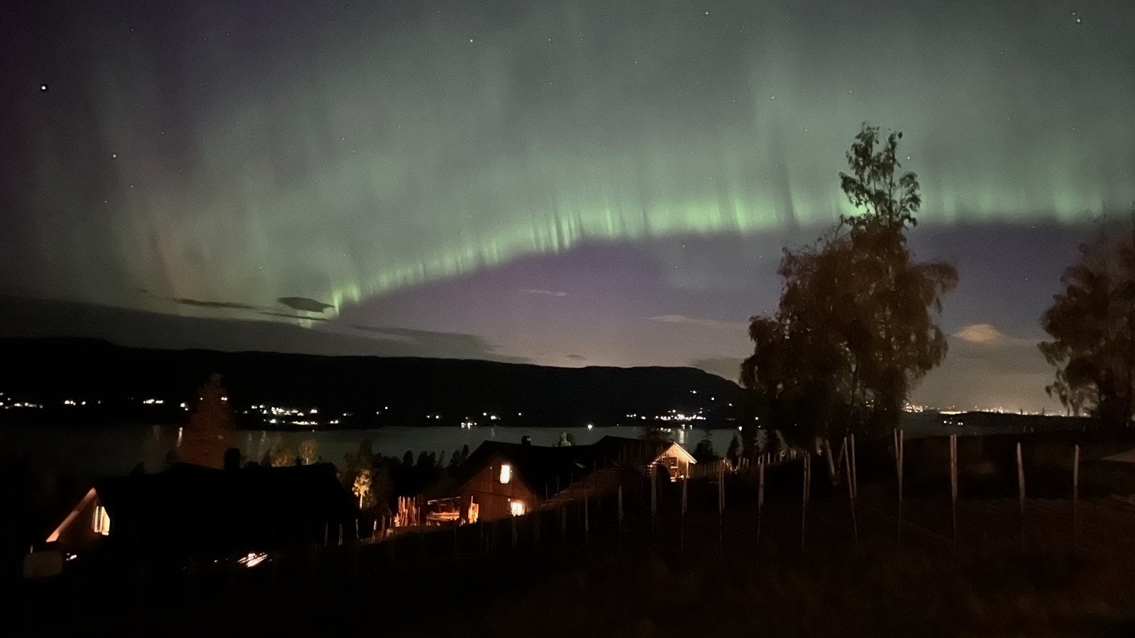 Selgers eget bilde fra en av mange fantastiske kvelder på hytten. Galleribilde