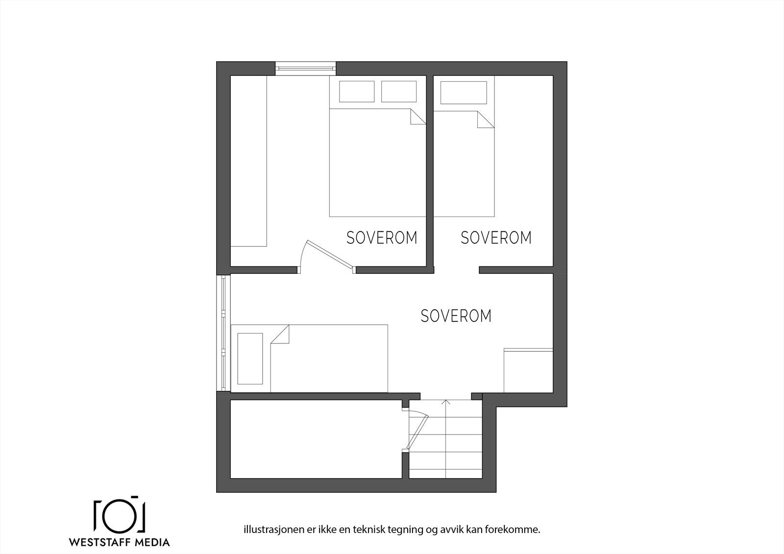 Plantegning 2. etasje Galleribilde