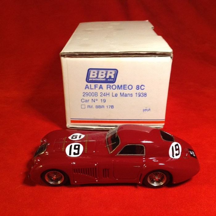 BBR 1:43 - Modell racerbil - ref. #BBR17B - Alfa Romeo 8C 2900B Coupé  Berlinetta | FINN torget