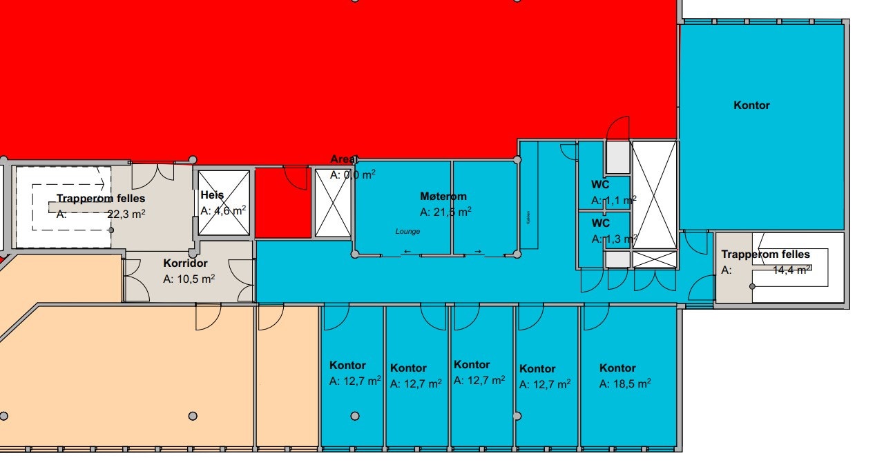 Ledig lokale merket blått Galleribilde