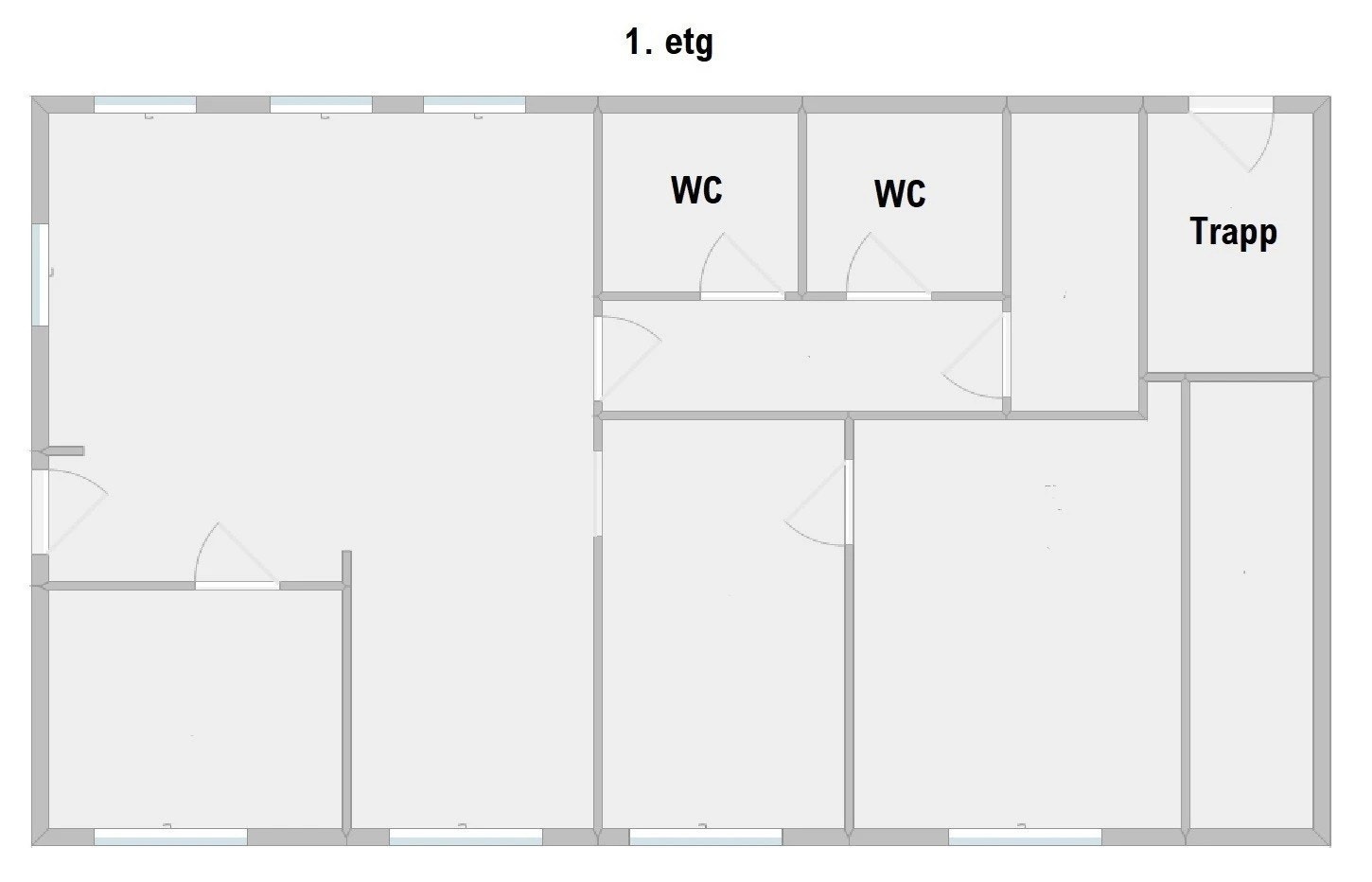 Planskisse førsteetasjen, tilpasninger er mulig Galleribilde