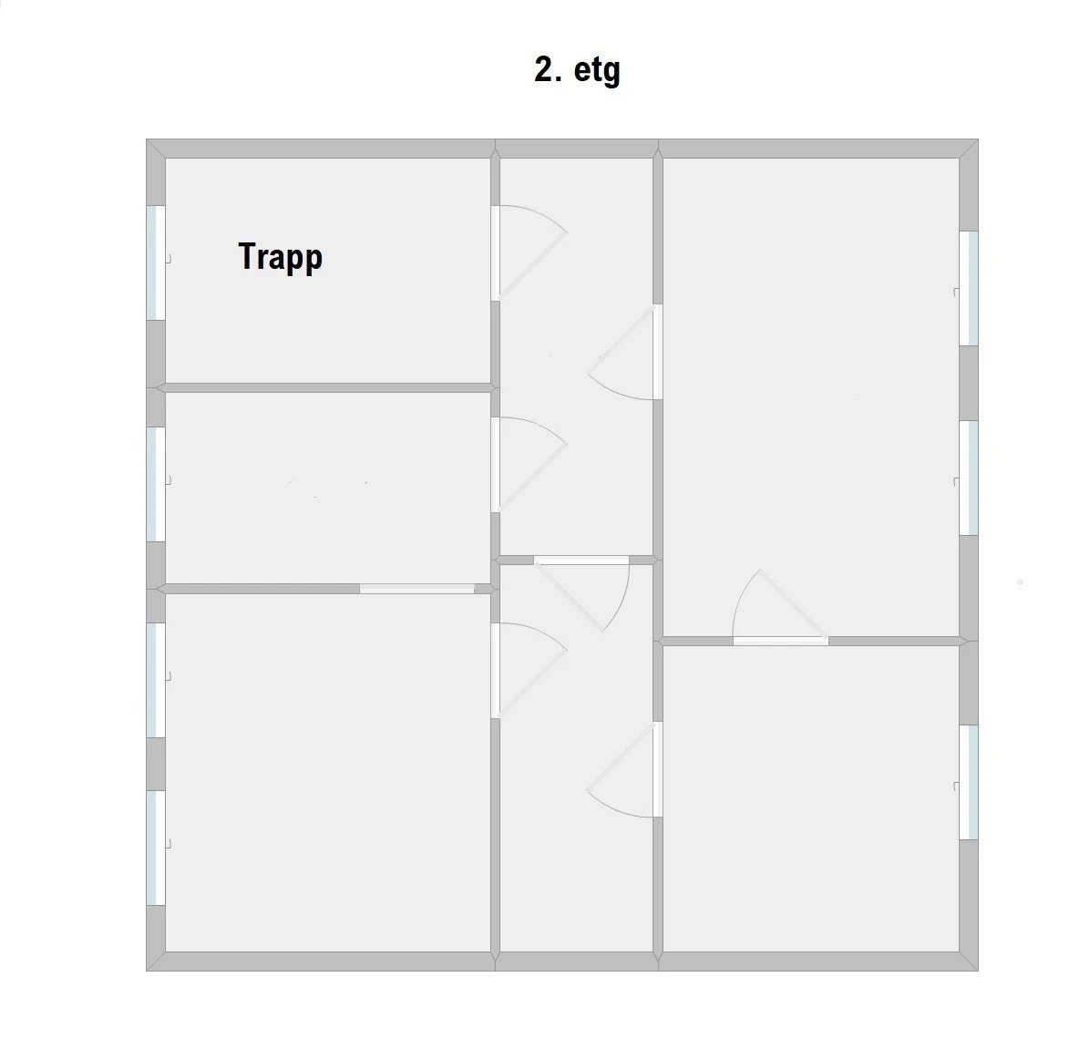 Planskisse andre etasje Galleribilde