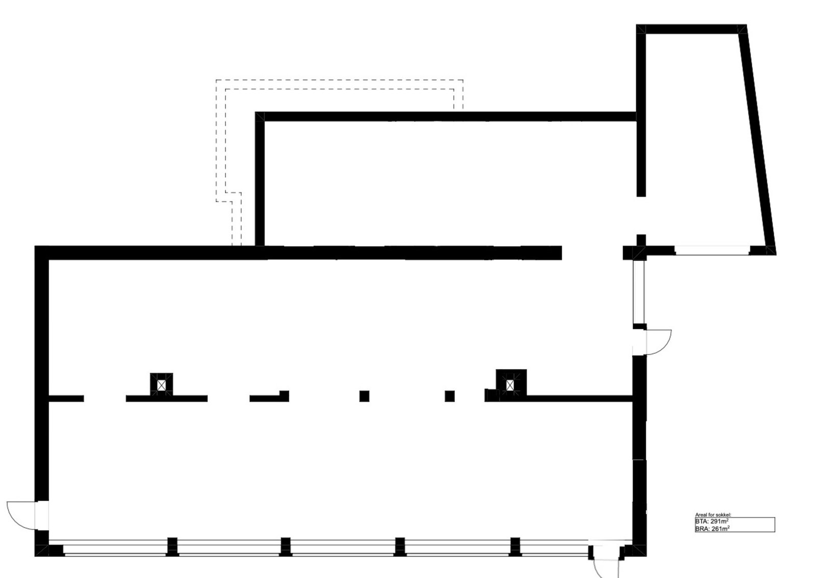 Ca. 291 m² BTA inkl. garasje.
Garasjeport er ca. 220 cm høy og ca. 340 cm bred. akhøyde: ca. 245 cm Galleribilde