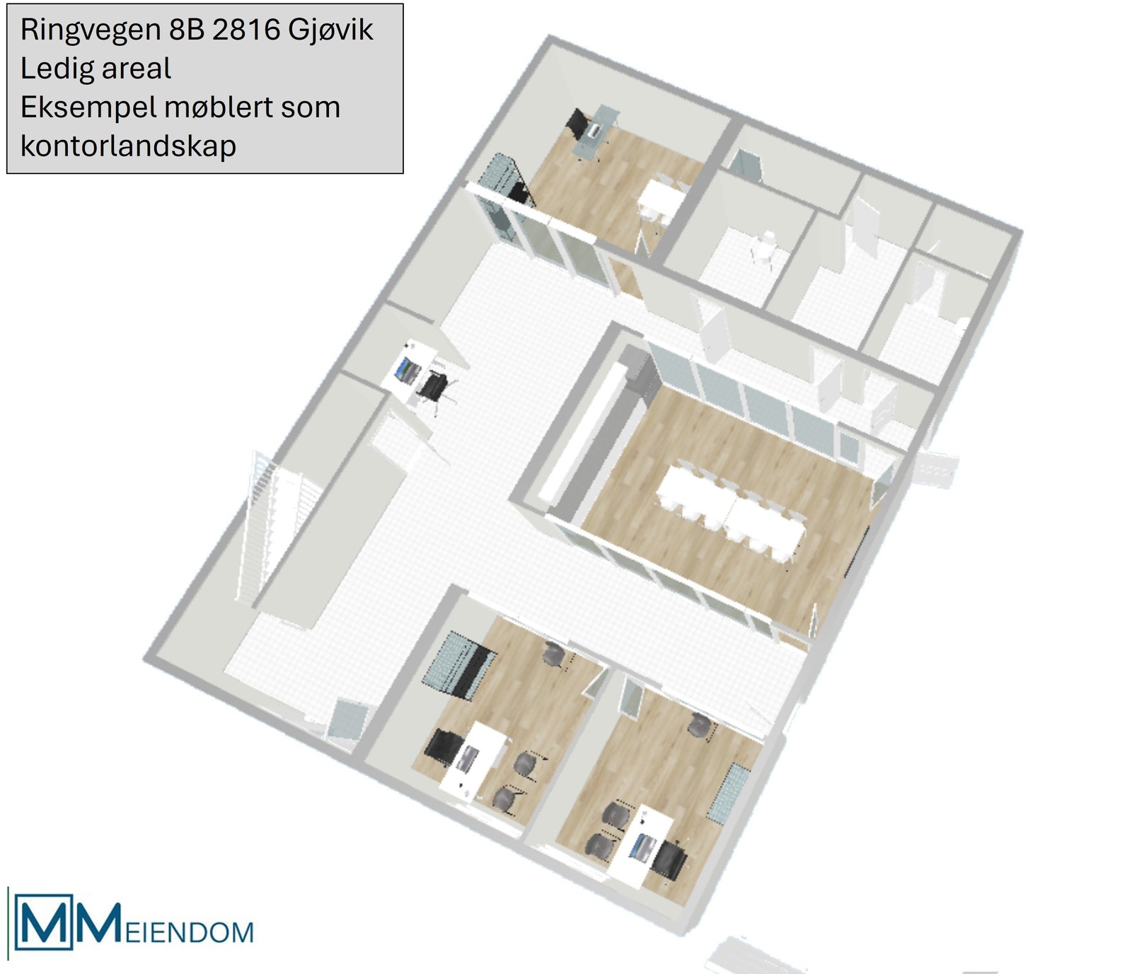 Arealplan 3D 1. etg. Galleribilde
