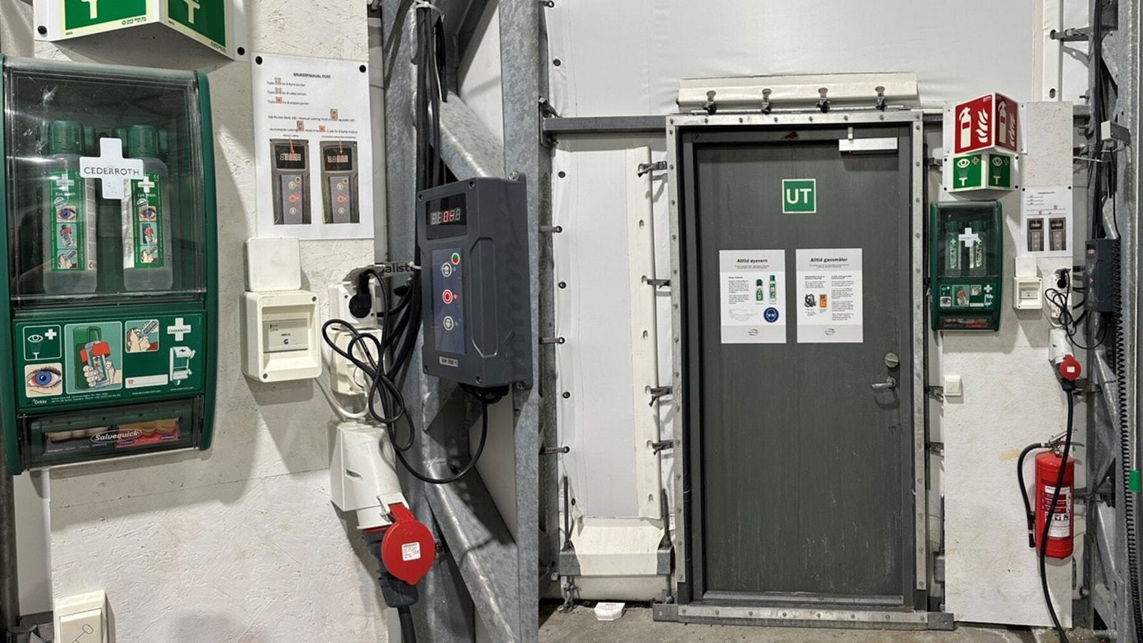 Det er lagt opp 3-fas (400 volt). Galleribilde