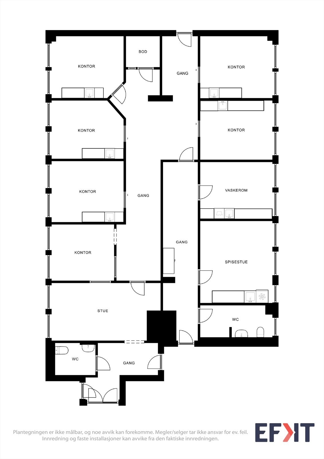 Plantegninger 3.etg Galleribilde